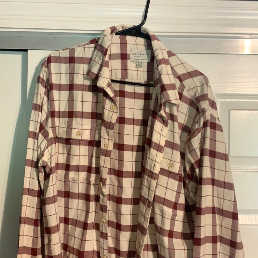 Plaid Lucky button up